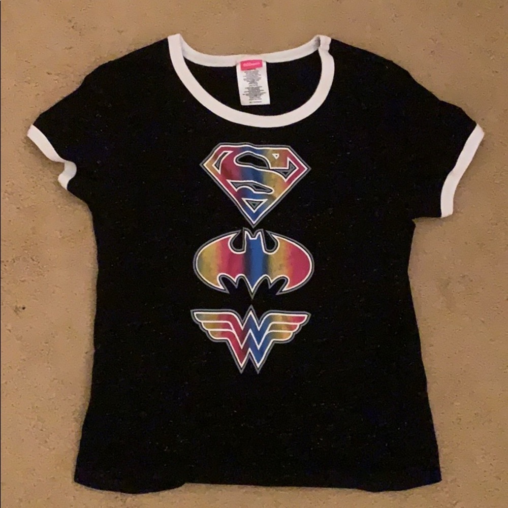DC comics tee shirt size 14/16